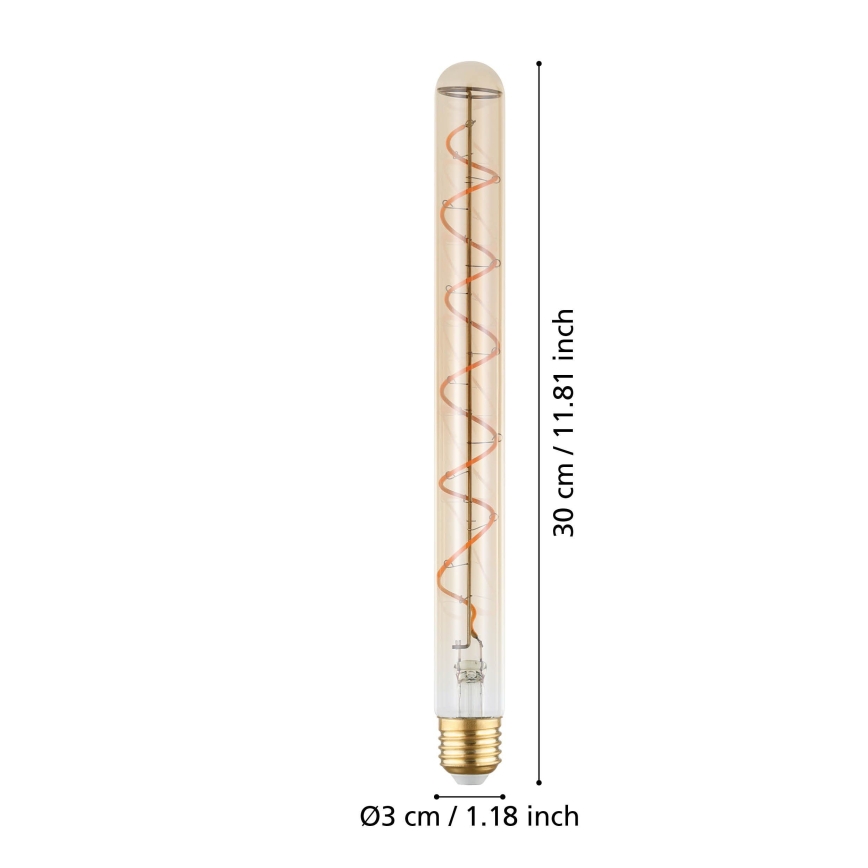 Ρυθμιζόμενη LED λάμπα VINTAGE T30 E27/4W/230V 1600K - Eglo 110297