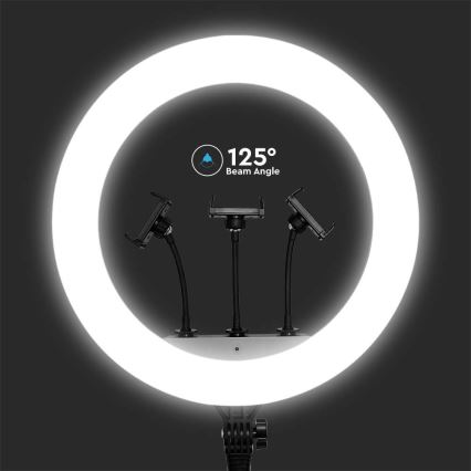 LED ρυθμιζόμενη λάμπα με τρίποδο και στήριγμα για vlog LED/55W/230V CRI 90 + τηλεχειριστήριο