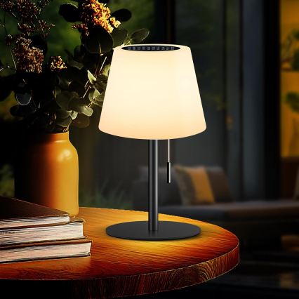 Ρυθμιζόμενη LED ηλιακή λάμπα LED/2W/5V USB 1200 mAh IP44 λευκή/μαύρη