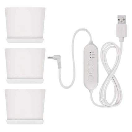 Ρυθμιζόμενη LED εσωτερική λάμπα για καλλιέργεια φυτών GROW LED/7W/5V