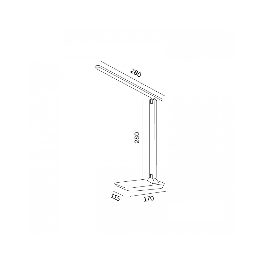 Ρυθμιζόμενη LED επιτραπέζια λάμπα NOBLITE N LED/7W/230V 3000/4000/6500K ροζ