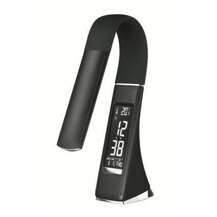 LED ρυθμιζόμενο επιτραπέζιο φωτιστικό αφής με οθόνη LED/10W/5V μαύρο