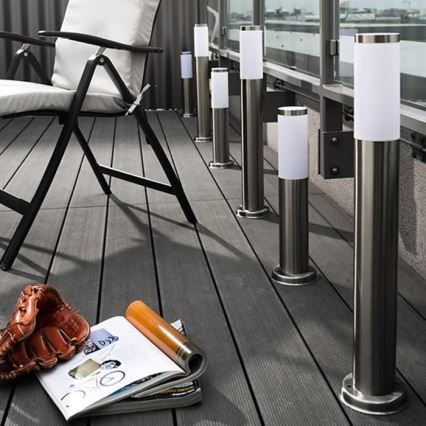 Ρυθμιζόμενη εξωτερική λάμπα LED LIVIA 1xE27/6W/230V 2700-6500K Wi-Fi 45 cm IP44 ασημί