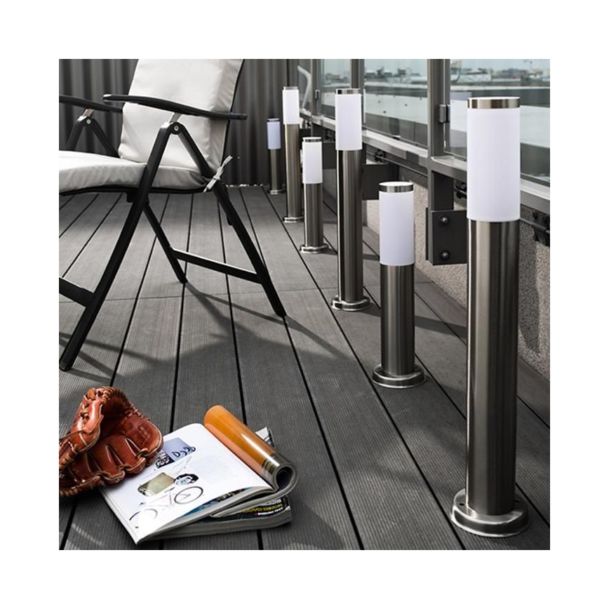 Ρυθμιζόμενη εξωτερική λάμπα LED LIVIA 1xE27/6W/230V 2700-6500K Wi-Fi 45 cm IP44 ασημί