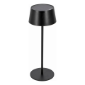 Ρυθμιζόμενη ηλιακή λάμπα αφής LED/3W/5V USB 1800 mAh IP44 μαύρη