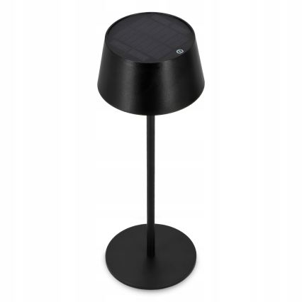 Ρυθμιζόμενη ηλιακή λάμπα αφής LED/3W/5V USB 1800 mAh IP44 μαύρη