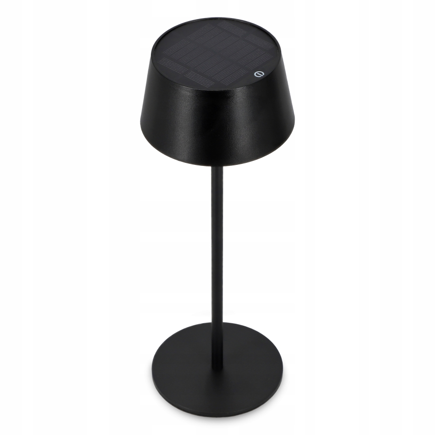 Ρυθμιζόμενη ηλιακή λάμπα αφής LED/3W/5V USB 1800 mAh IP44 μαύρη