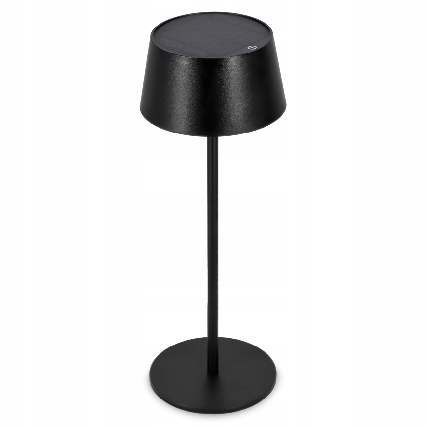 Ρυθμιζόμενη ηλιακή λάμπα αφής LED/3W/5V USB 1800 mAh IP44 μαύρη