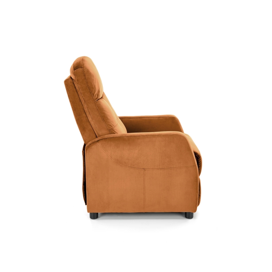 Ρυθμιζόμενη πολυθρόνα FELIPE σε ανοιχτό καφέ