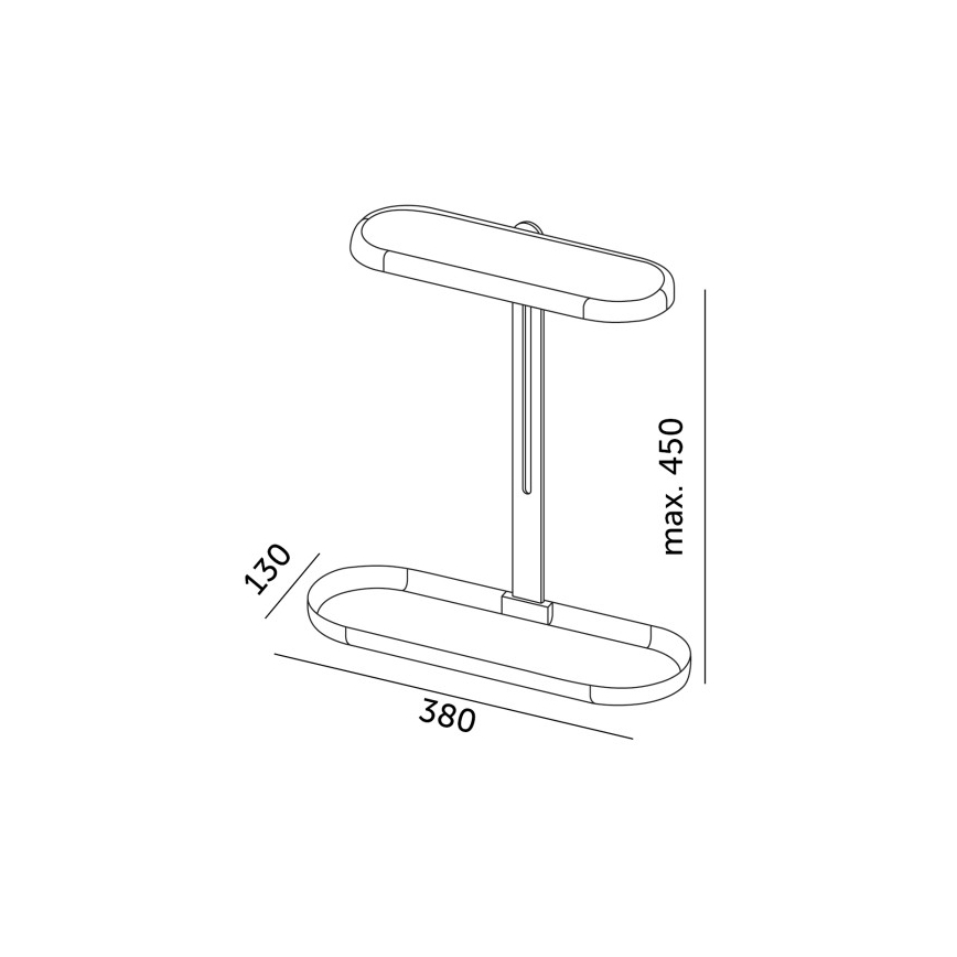 Ρυθμιζόμενη LED επιτραπέζια λάμπα για καλλιέργεια φυτών VERDI LED/12W/230V 4500K CRI 95, λευκή