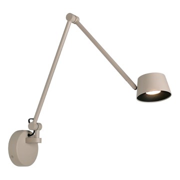Ρυθμιζόμενη επιτοίχια LED λάμπα SAVINA LED/9W/230V μπεζ
