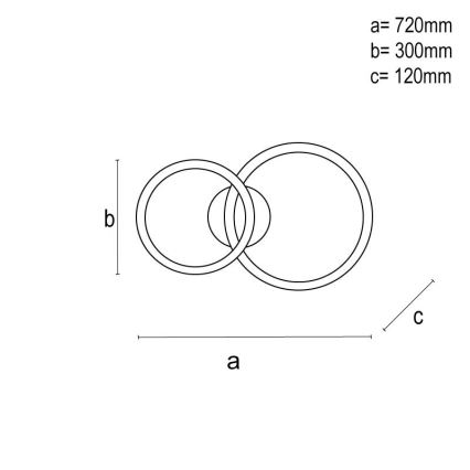 Ρυθμιζόμενο φωτιστικό οροφής LED/110W/230V 3000-6500K + τηλεχειριστήριο