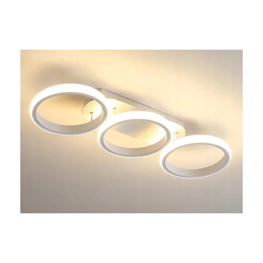 LED Ρυθμιζόμενο φωτιστικό οροφής LED/30W/230V 3000-6500K λευκό Wi-Fi Tuya + τηλεχειριστήριο