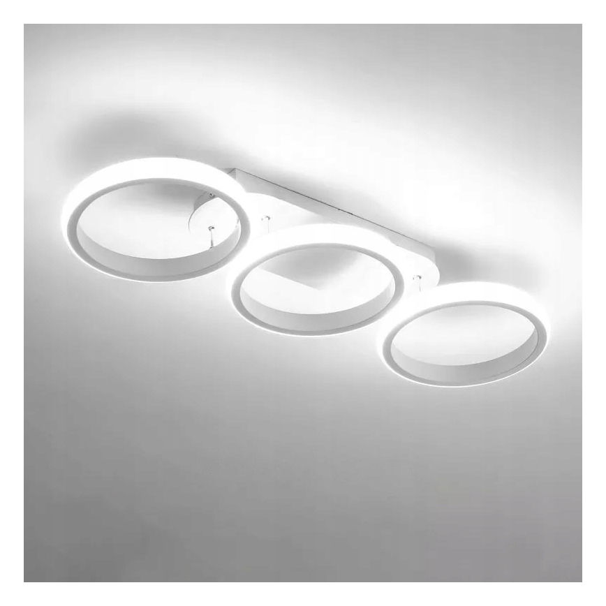 LED Ρυθμιζόμενο φωτιστικό οροφής LED/30W/230V 3000-6500K λευκό Wi-Fi Tuya + τηλεχειριστήριο