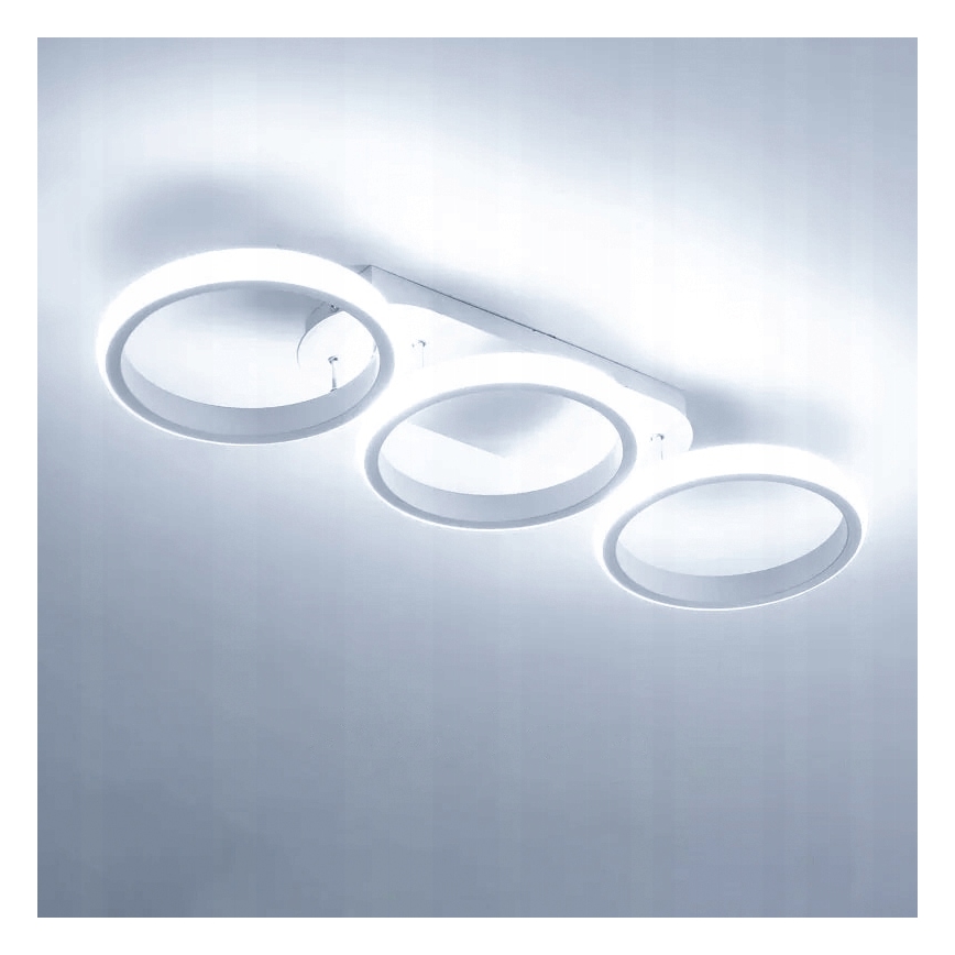 LED Ρυθμιζόμενο φωτιστικό οροφής LED/30W/230V 3000-6500K λευκό Wi-Fi Tuya + τηλεχειριστήριο