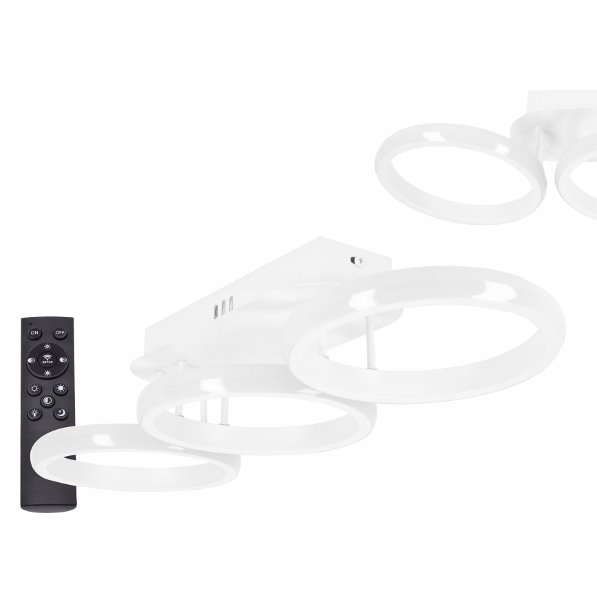 LED Ρυθμιζόμενο φωτιστικό οροφής LED/30W/230V 3000-6500K λευκό Wi-Fi Tuya + τηλεχειριστήριο