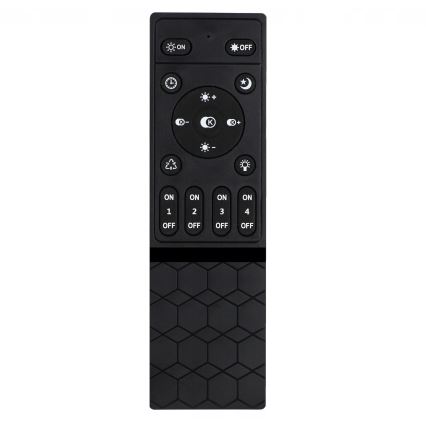 Ρυθμιζόμενο LED φωτιστικό οροφής 30W/230V 3000-6500K μαύρο Wi-Fi Tuya + τηλεχειριστήριο