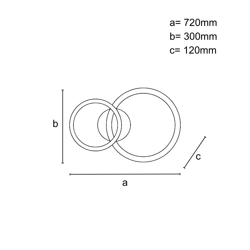 Ρυθμιζόμενο φωτιστικό οροφής LED/55W/230V 3000-6500K + τηλεχειριστήριο
