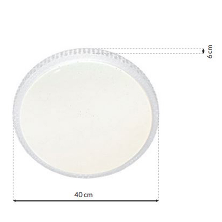 LED Ρυθμιζόμενο φωτιστικό οροφής CRUZ LED/40W/230V 2000lm + τηλεχειριστήριο
