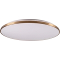 Ρυθμιζόμενο φωτιστικό οροφής LED KERN LED/100W/230V 3000/4000/6000K διάμ. 100 cm χρυσό + τηλεχειριστήριο