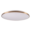 Ρυθμιζόμενο φωτιστικό οροφής LED KERN LED/80W/230V 3000/4000/6000K Ø 80 cm, χρυσό + τηλεχειριστήριο