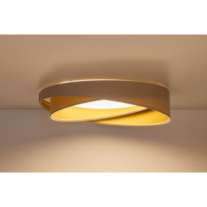 LED Ρυθμιζόμενο οροφής φωτιστικό SMART GALAXY MODERN LED/24W/230V 3000–6500K διάμ. 55 εκ. μπεζ/χρυσό + τηλεχειριστήριο