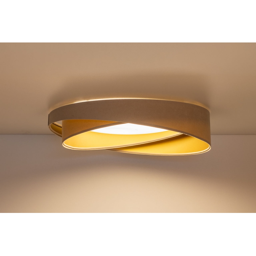 LED Ρυθμιζόμενο οροφής φωτιστικό SMART GALAXY MODERN LED/24W/230V 3000–6500K διάμ. 55 εκ. μπεζ/χρυσό + τηλεχειριστήριο