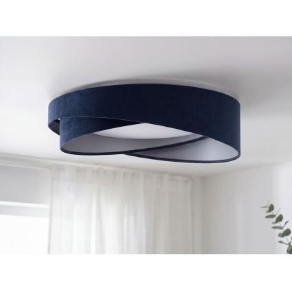 Ρυθμιζόμενο LED φωτιστικό οροφής SMART GALAXY MODERN LED/24W/230V 3000-6500K Ø 55 cm μπλε/ασημί + τηλεχειριστήριο