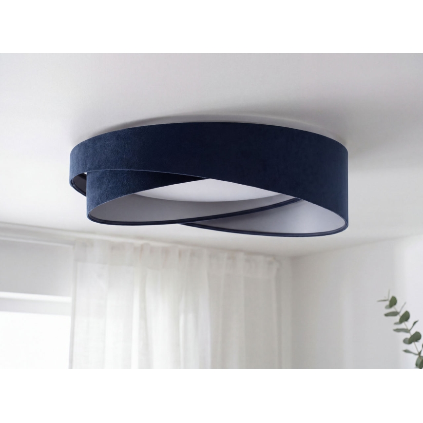 Ρυθμιζόμενο LED φωτιστικό οροφής SMART GALAXY MODERN LED/24W/230V 3000-6500K Ø 55 cm μπλε/ασημί + τηλεχειριστήριο