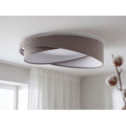 LED ρυθμιζόμενο φωτιστικό οροφής SMART GALAXY MODERN LED/24W/230V 3000-6500K Ø 55 cm γκρι/λευκό + τηλεχειριστήριο
