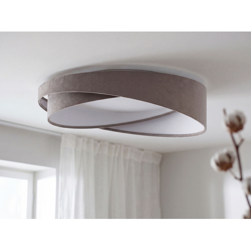 LED ρυθμιζόμενο φωτιστικό οροφής SMART GALAXY MODERN LED/24W/230V 3000-6500K Ø 55 cm γκρι/λευκό + τηλεχειριστήριο