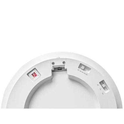 Ρυθμιζόμενο LED φωτιστικό οροφής με αισθητήρα κίνησης και λυκόφωτος LED/6/12/18W/230V Ø 23 εκ.