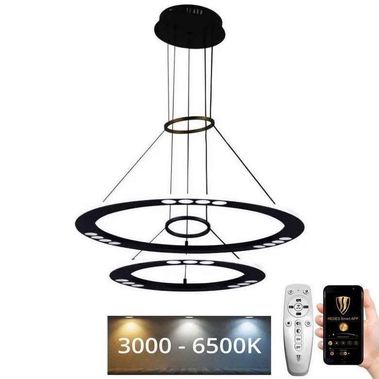 Ρυθμιζόμενο φωτιστικό οροφής LED με καλώδιο LED/65W/230V 3000-6500K + τηλεχειριστήριο