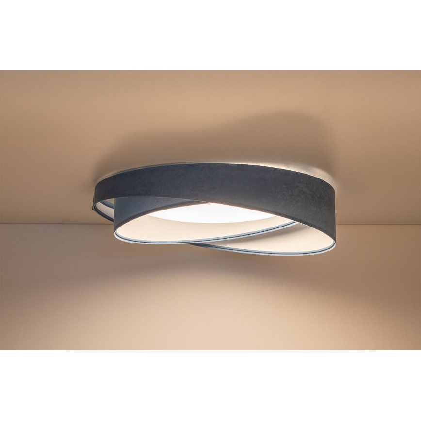 Ρυθμιζόμενο φωτιστικό οροφής SMART GALAXY MODERN LED/24W/230V 3000-6500K διάμ. 55 cm μπλε + τηλεχειριστήριο
