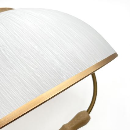 Ρυθμιζόμενο κρεμαστό φωτιστικό RAMONA 1xE27/60W/230V καφέ/λευκό/δρυς