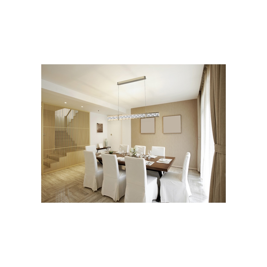 Ρυθμιζόμενος κρυστάλλινος πολυέλαιος σε καλώδιο ENRIQUE LED/20W//230V 3000-6000K + τηλεχειριστήριο