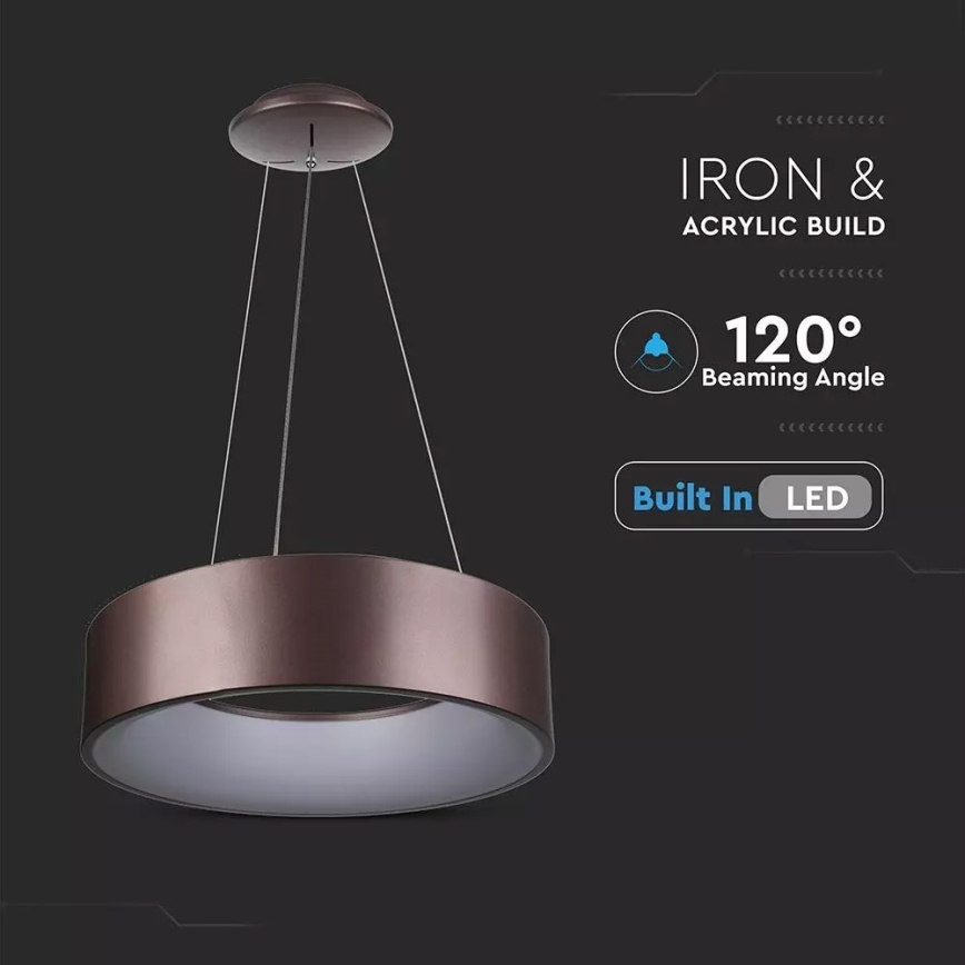 Ρυθμιζόμενο κρεμαστό φωτιστικό με καλώδιο LED/20W/230V