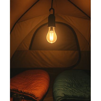 Ρυθμιζόμενο κρεμαστό επαναφορτιζόμενο φωτιστικό LED για εξωτερικούς χώρους LED/3W/5V 400 mAh IP44