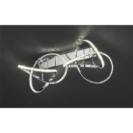 Ρυθμιζόμενο LED φωτιστικό οροφής ABRO LED/49W/230V, γυαλιστερό χρώμιο