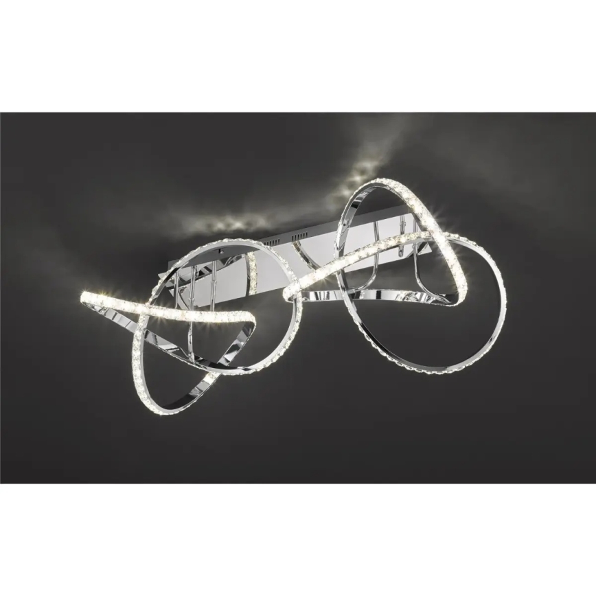 Ρυθμιζόμενο LED φωτιστικό οροφής ABRO LED/49W/230V, γυαλιστερό χρώμιο