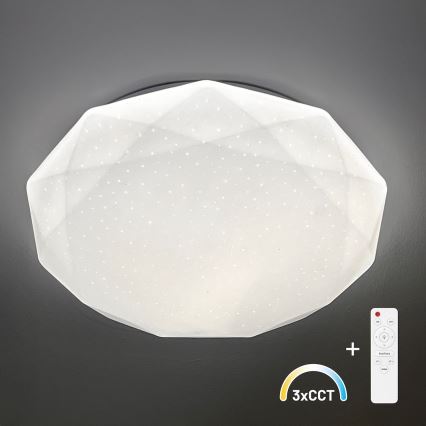 Ρυθμιζόμενο LED φωτιστικό οροφής HEX LED/72W/230V 3000-6000K Ø 50 cm λευκό + τηλεχειριστήριο