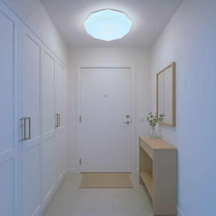 Ρυθμιζόμενο LED φωτιστικό οροφής HEX LED/72W/230V 3000-6000K Ø 50 cm λευκό + τηλεχειριστήριο