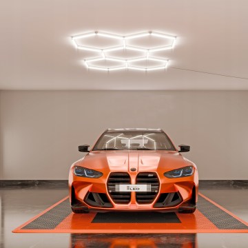 Ρυθμιζόμενο LED φωτιστικό οροφής HEXAGON LED/192W/85-265V 5000K 160x221 cm CRI 90 IP54 λευκό
