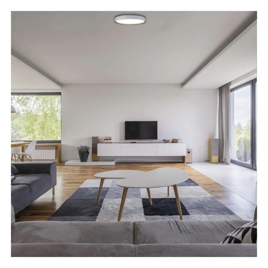 Ρυθμιζόμενο LED φωτιστικό οροφής ILVI LED/30W/230V 2700-6500K Ø 40 cm λευκό/μπεζ + τηλεχειριστήριο
