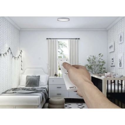 Ρυθμιζόμενο LED φωτιστικό οροφής ILVI LED/30W/230V 2700-6500K Ø 40 cm λευκό/μπεζ + τηλεχειριστήριο