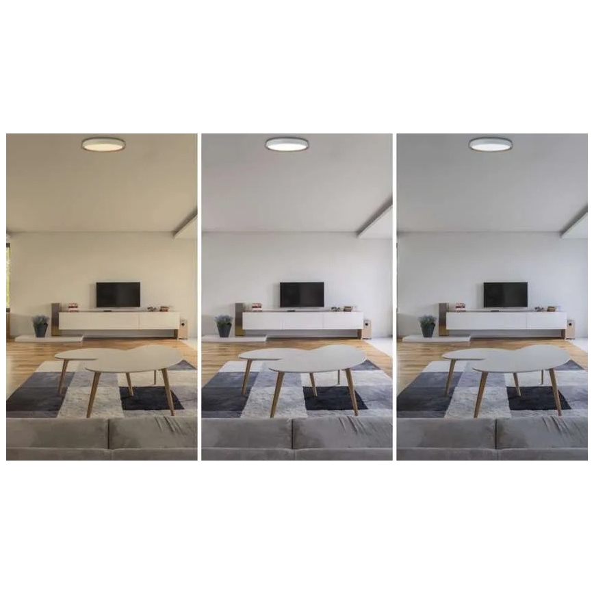 Ρυθμιζόμενο LED φωτιστικό οροφής ILVI LED/30W/230V 2700-6500K Ø 40 cm λευκό/μπεζ + τηλεχειριστήριο
