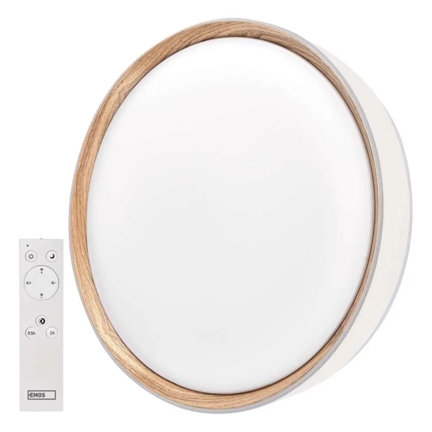 Ρυθμιζόμενο LED φωτιστικό οροφής ILVI LED/30W/230V 2700-6500K Ø 40 cm λευκό/μπεζ + τηλεχειριστήριο