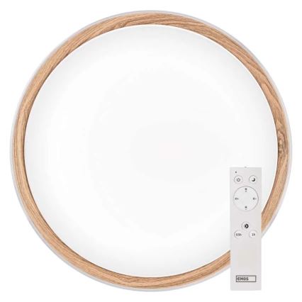 Ρυθμιζόμενο LED φωτιστικό οροφής ILVI LED/30W/230V 2700-6500K Ø 40 cm λευκό/μπεζ + τηλεχειριστήριο