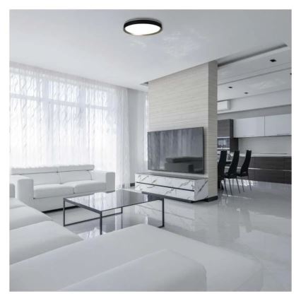 Ρυθμιζόμενο LED φωτιστικό οροφής ILVI LED/45W/230V 2700-6500K Ø 50 εκ. μαύρο/ορείχαλκο + τηλεχειριστήριο