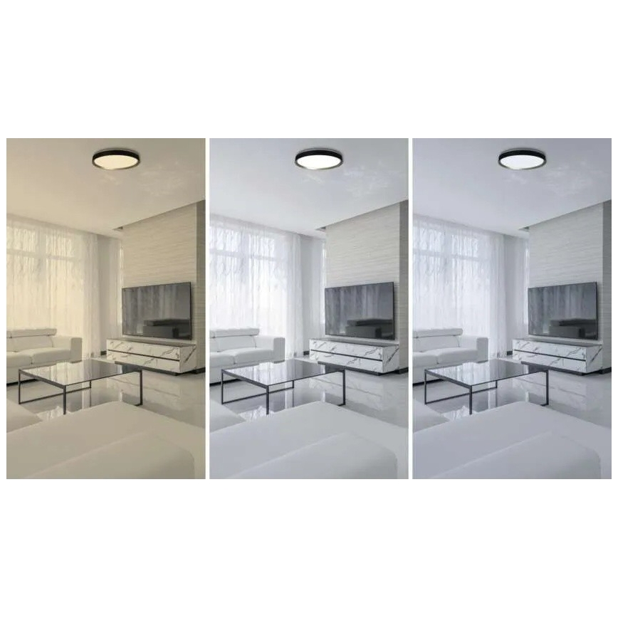 Ρυθμιζόμενο LED φωτιστικό οροφής ILVI LED/45W/230V 2700-6500K Ø 50 εκ. μαύρο/ορείχαλκο + τηλεχειριστήριο